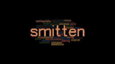 synonym for smitten|def of smitten.